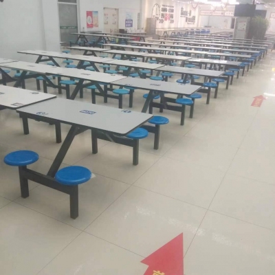 四人連體餐桌凳